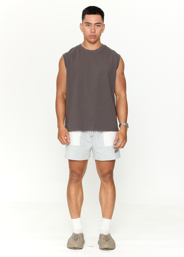 Áo thun RYAMAN BLANK TANK TOP Dark Grey