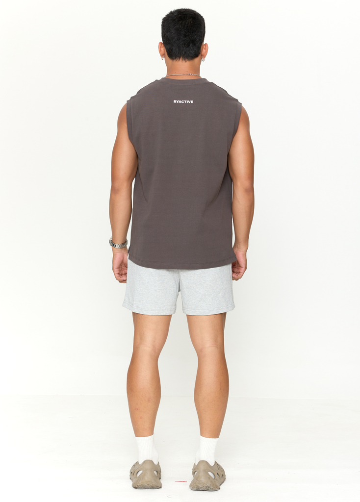 Áo thun RYAMAN BLANK TANK TOP Dark Grey