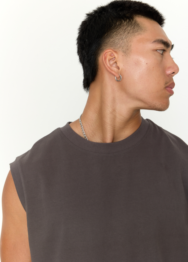 Áo thun RYAMAN BLANK TANK TOP Dark Grey