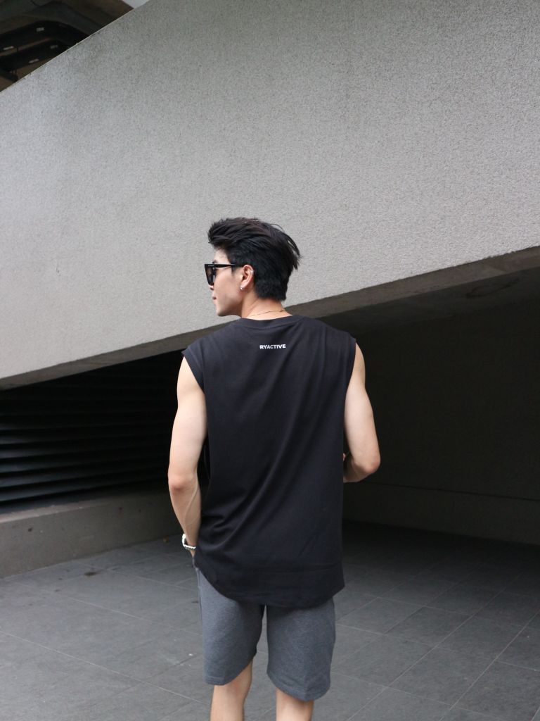 Áo RYAMAN BLANK TANK TOP Black