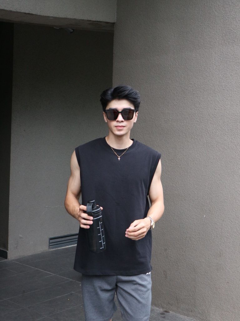 Áo RYAMAN BLANK TANK TOP Black