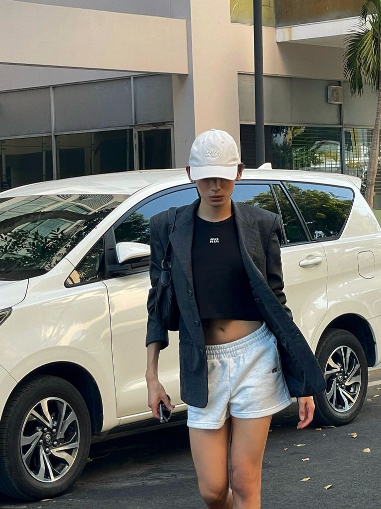 Quần PACE SHORT Melange grey