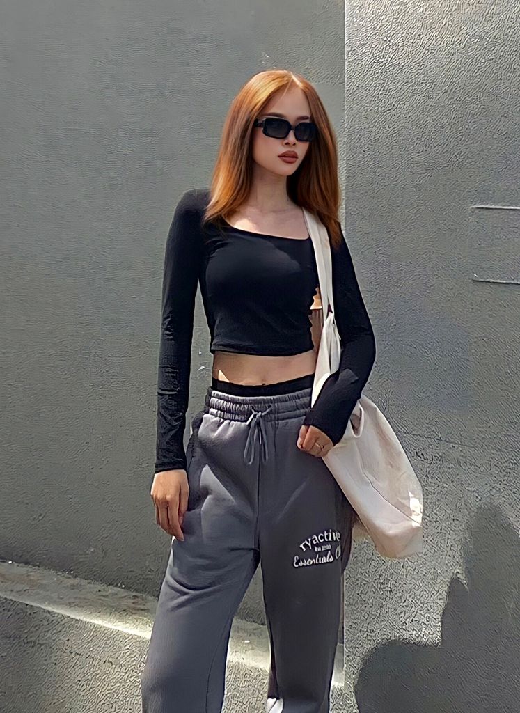 Quần Oversized Jogger Dark Grey