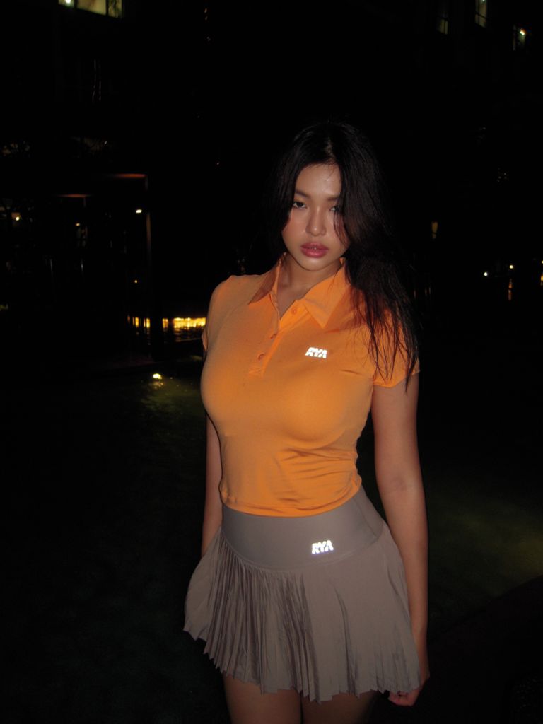 Áo Tempo Polo neon orange