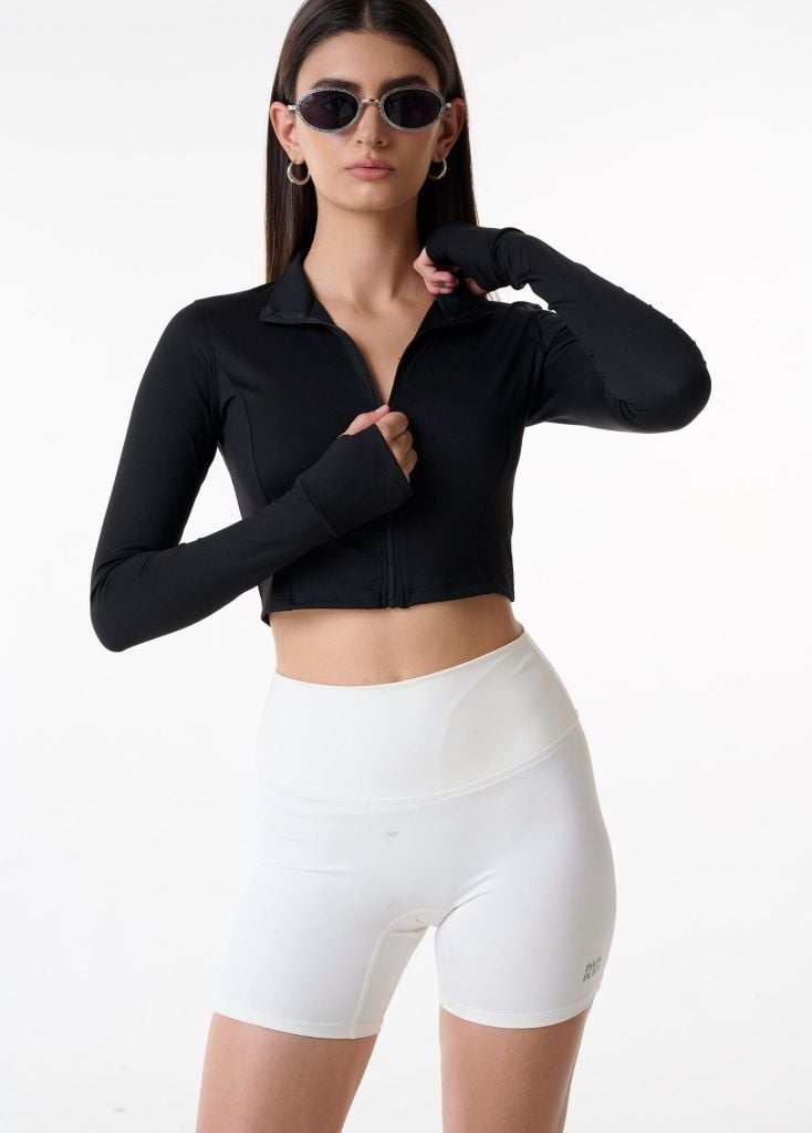 Quần MEDIUM BIKER Creamy White