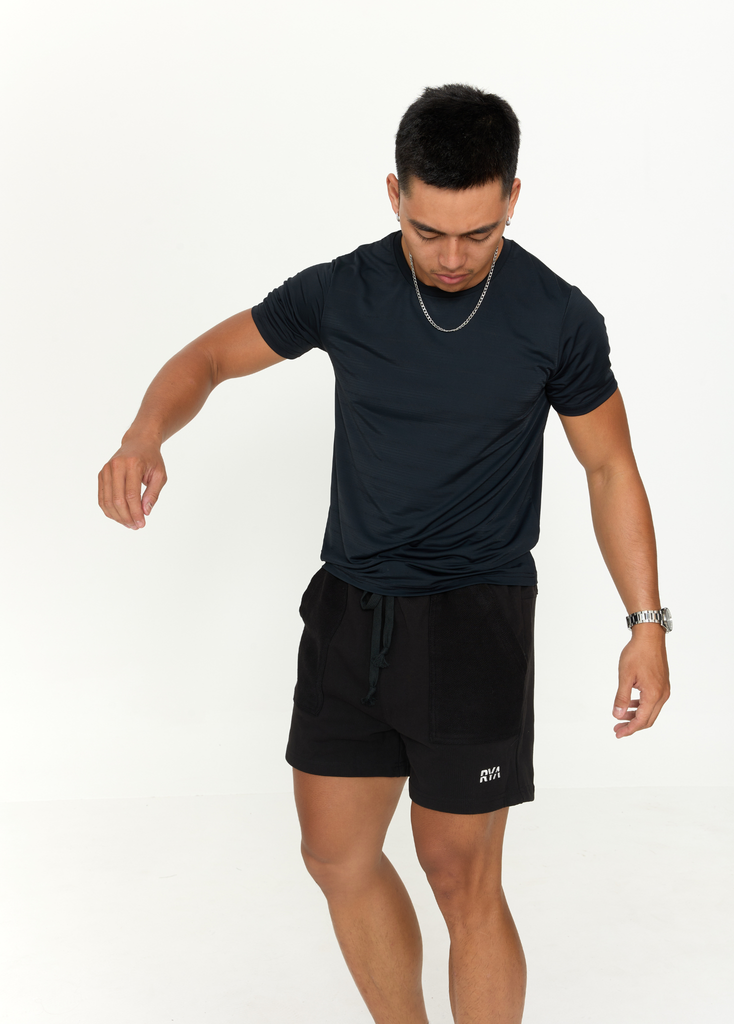 Quần RYAMAN SWEAT SHORT Black