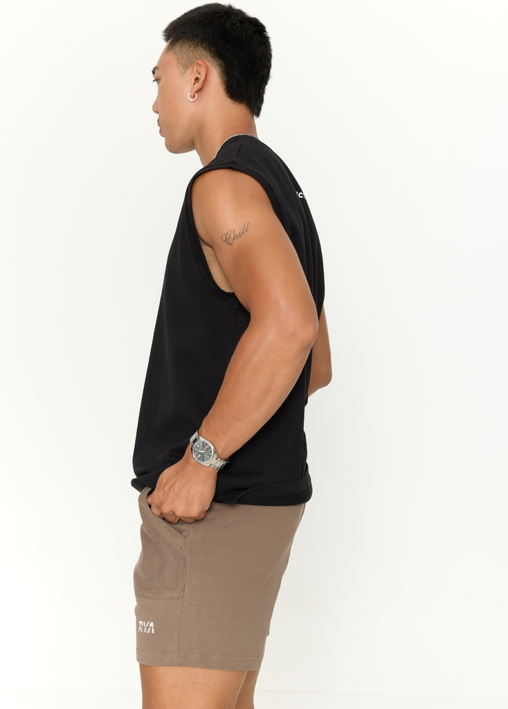 Quần RYAMAN SWEAT SHORT Tan Brown