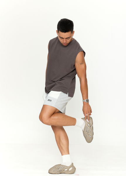  Quần RYAMAN SWEAT SHORT Melange Grey 