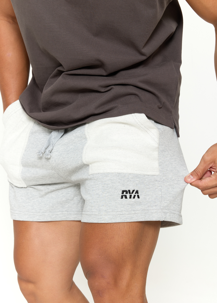 Quần RYAMAN SWEAT SHORT Melange Grey