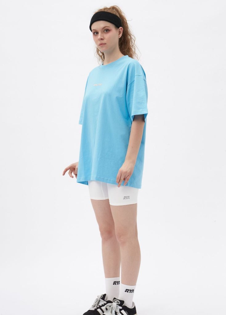 Áo thun RYACTIVE BOXY TEE Ocean Blue