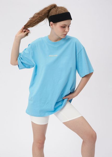  Áo thun RYACTIVE BOXY TEE Ocean Blue 