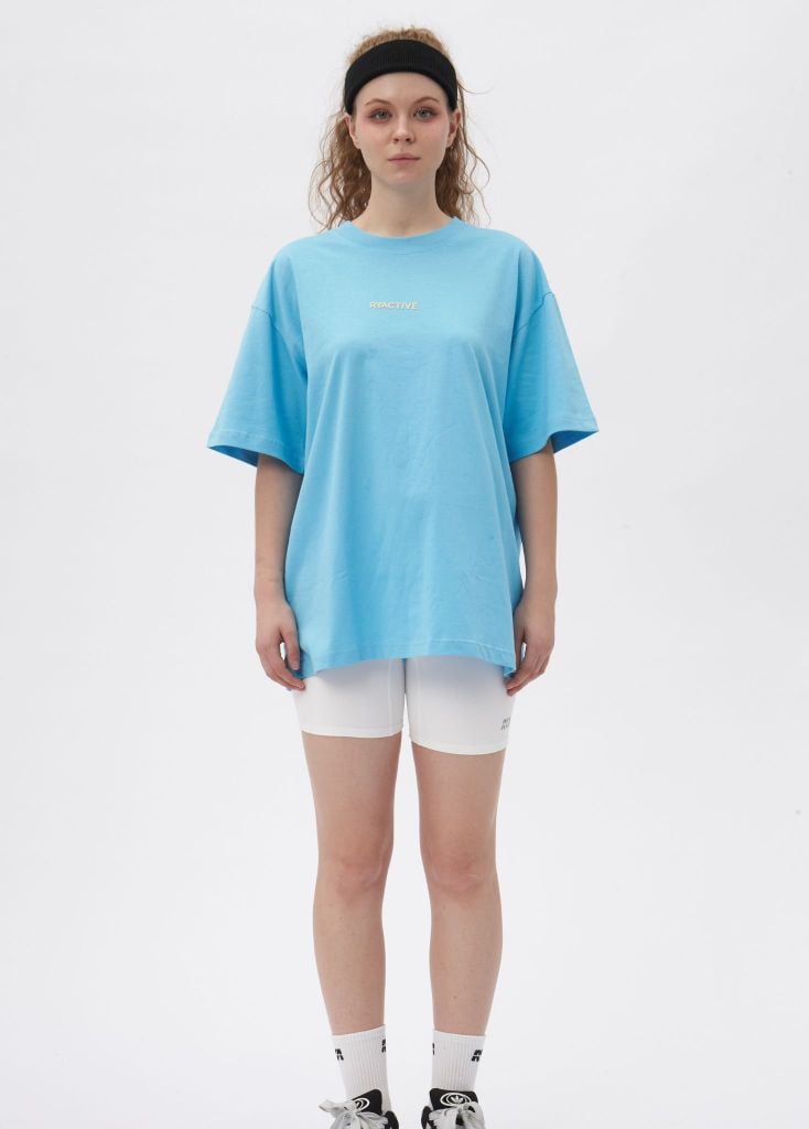 Áo thun RYACTIVE BOXY TEE Ocean Blue
