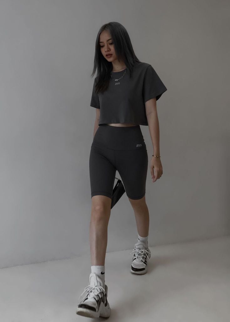 Áo thun COMFY CROPTOP Dark Grey