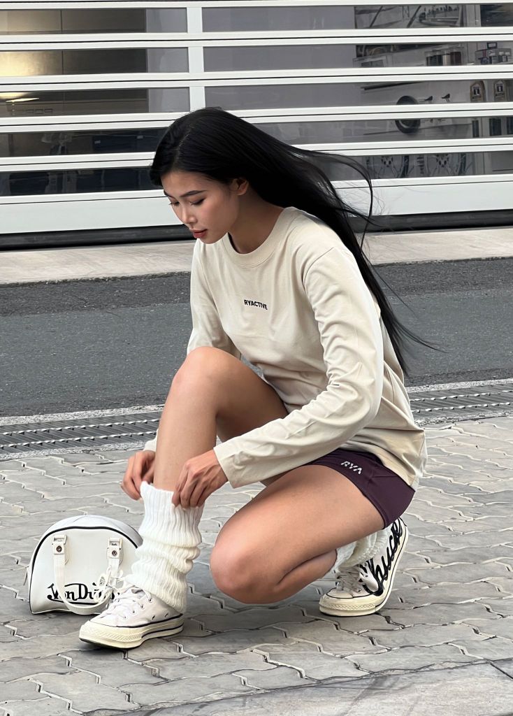 Áo thun tay dài BASIC LONGSLEEVES TEE Light Beige