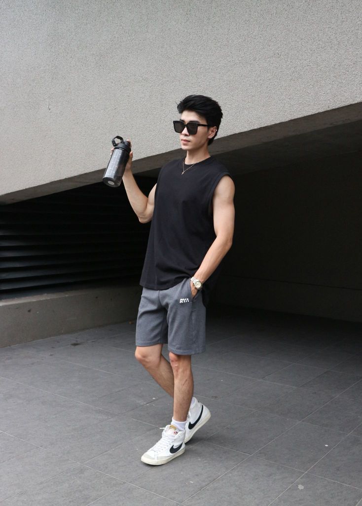 Áo thun RYAMAN BLANK TANK TOP Black
