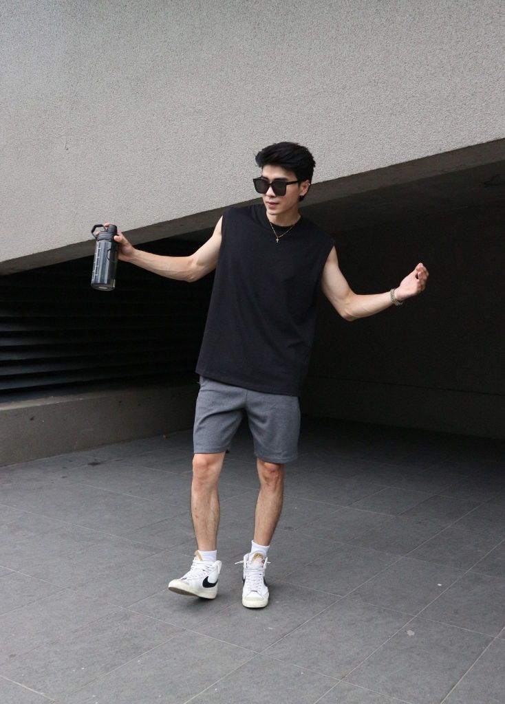 Áo thun RYAMAN BLANK TANK TOP Black