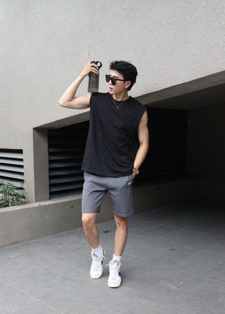 Áo thun RYAMAN BLANK TANK TOP Black
