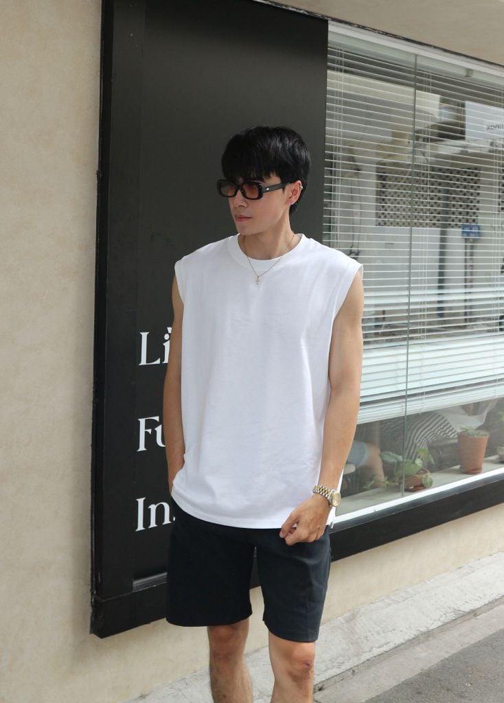 Áo thun RYAMAN BLANK TANK TOP White