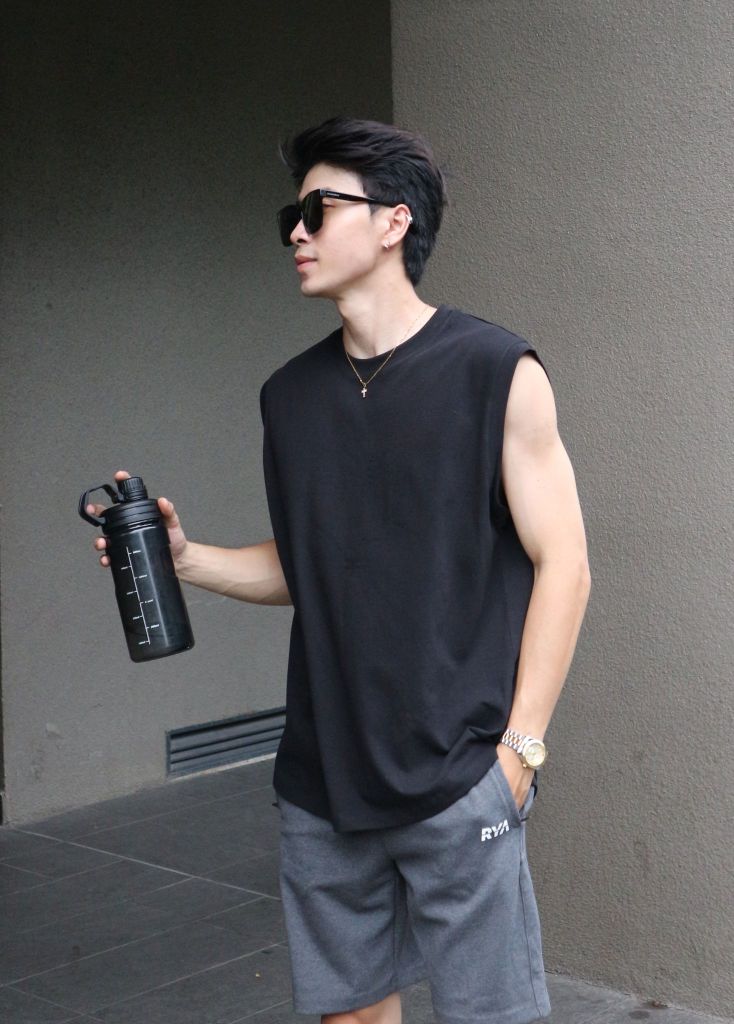Áo thun RYAMAN BLANK TANK TOP Black