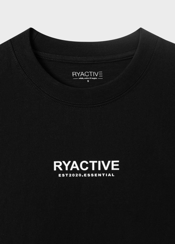Áo thun RYACTIVE ESSENTIAL TEE Black