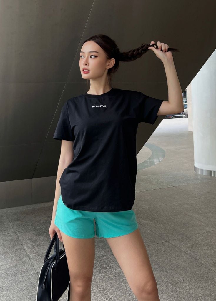 Áo thun RYACTIVE RELAXED TEE Black