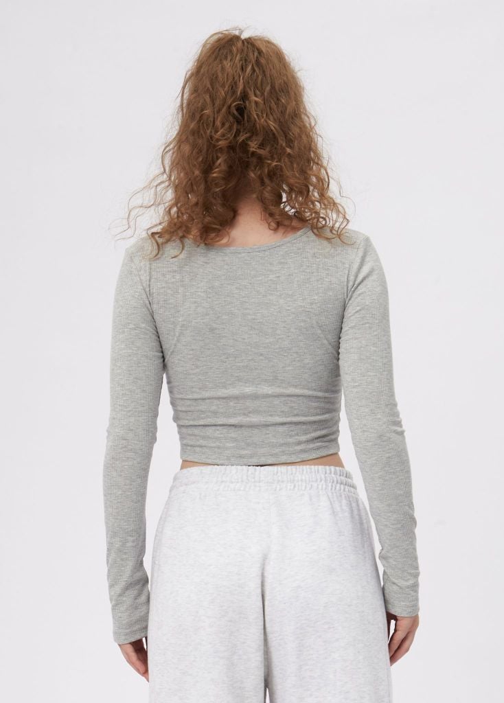 Áo thun tay dài BUTTON LONGSLEEVES TEE Grey
