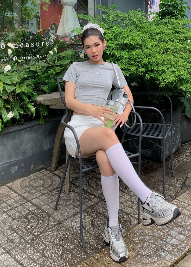 Quần PACE SHORT Melange grey