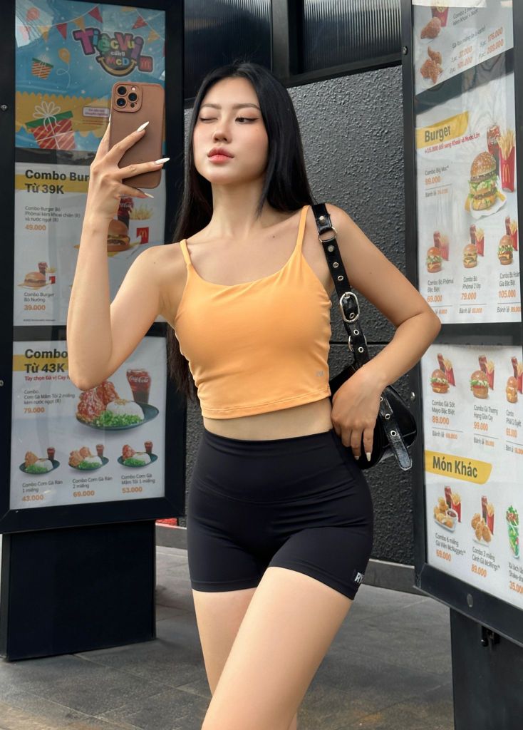 Quần SHORT BIKER Black