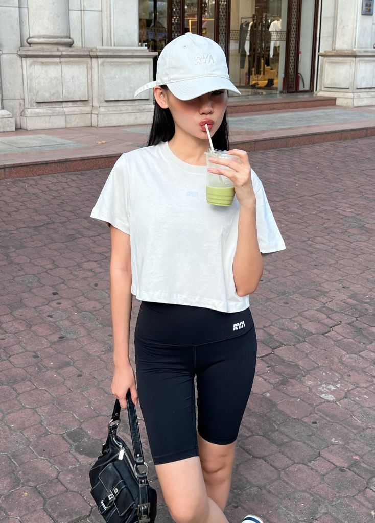 Áo thun COMFY CROPTOP Smokey Grey
