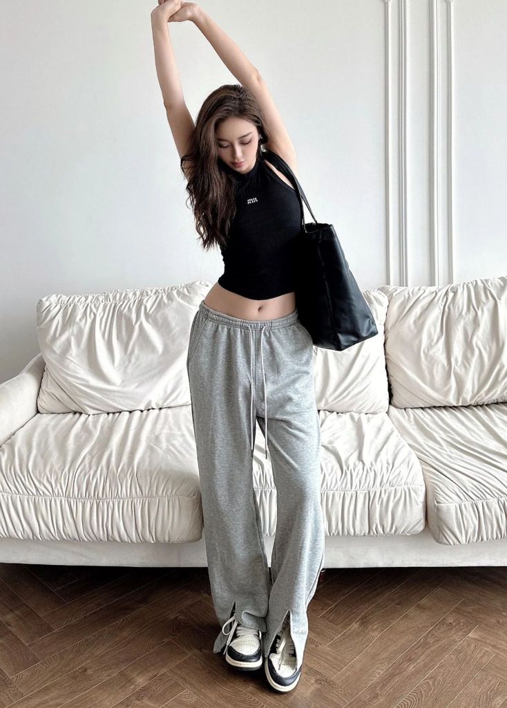 Quần RYA LOOSE PANTS Light Grey