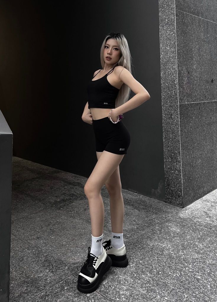 Quần SHORT BIKER Black