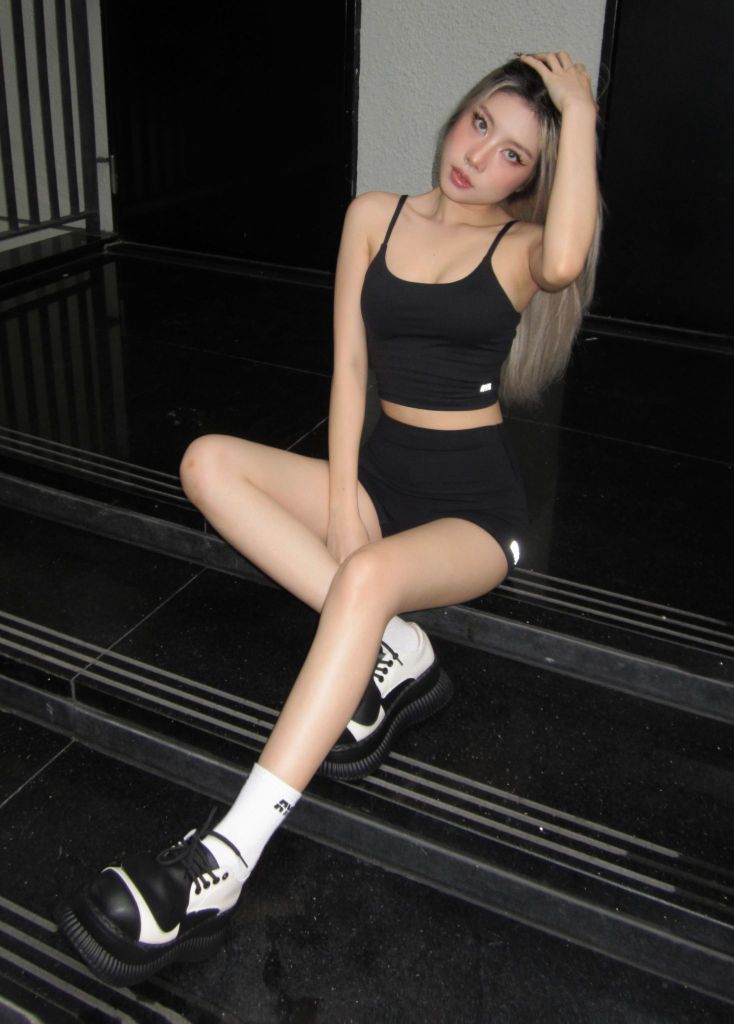 Quần SHORT BIKER Black