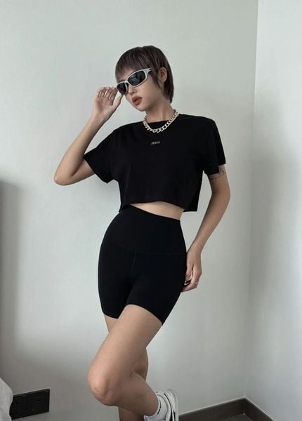  Áo thun COMFY CROPTOP Black 