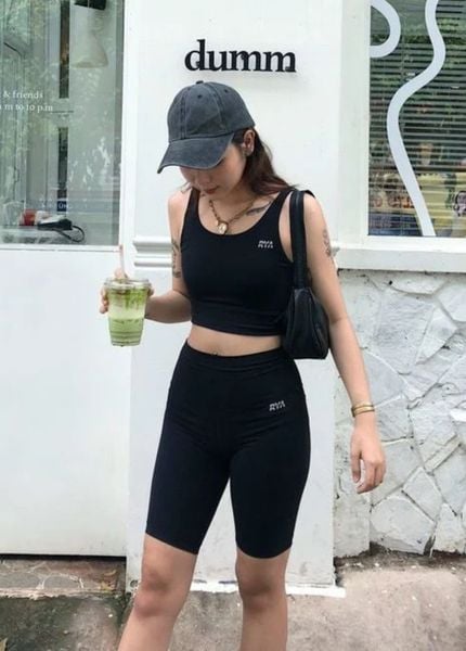  Quần LONG BIKER Black 