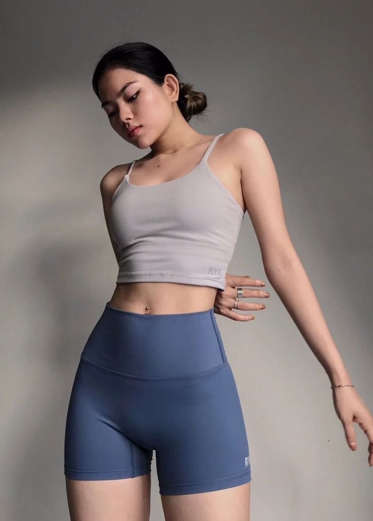 Áo STRAPPY CROPTANK Grey