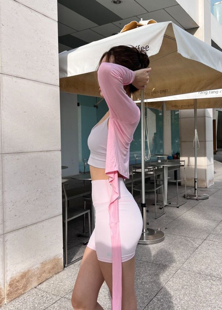 Quần MEDIUM BIKER Iace Pink