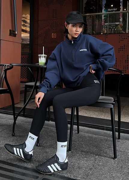  Áo CAMPUS SWEATSHIRT Navy Blue 