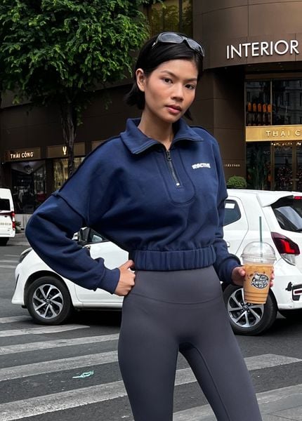  Áo RETRO SWEATSHIRT Navy Blue 