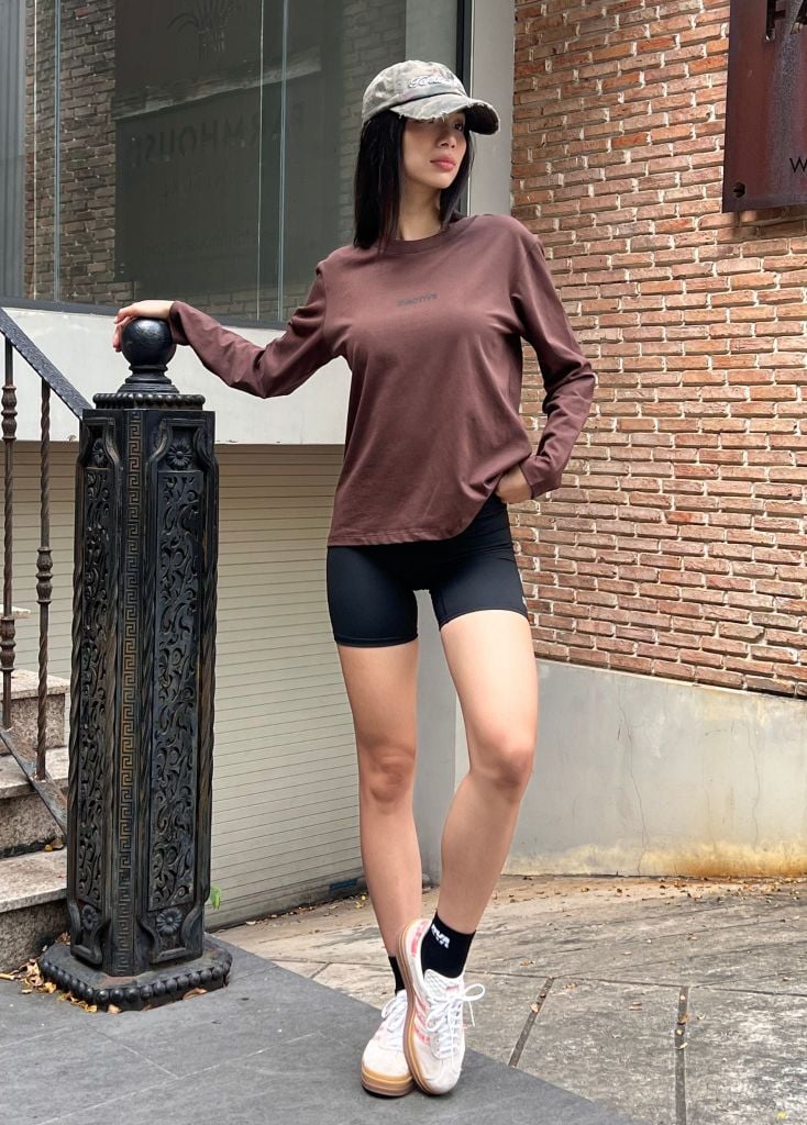 Áo thun tay dài BASIC LONGSLEEVES TEE Coffee