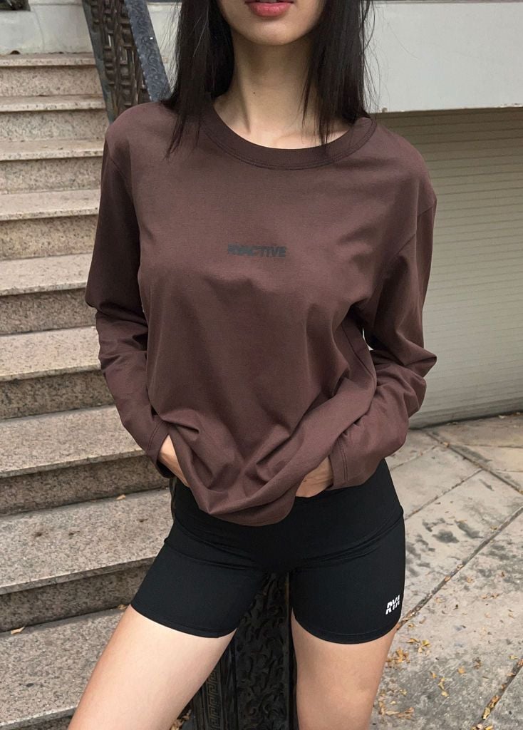 Áo thun tay dài BASIC LONGSLEEVES TEE Coffee