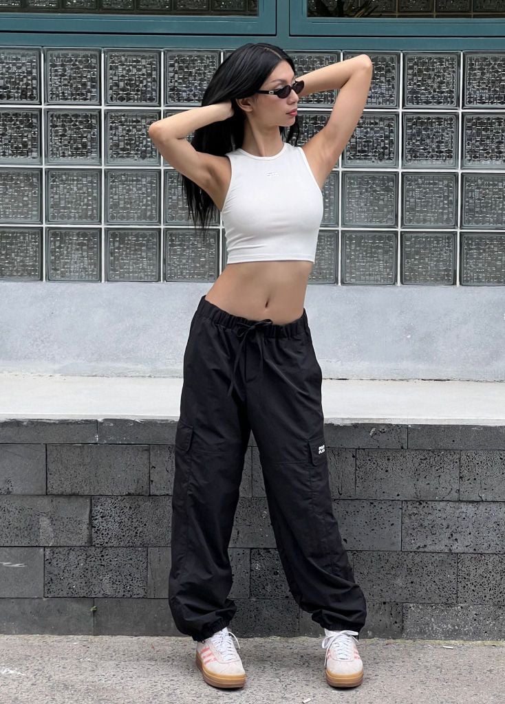 Quần RYA PARACHUTE PANTS Black