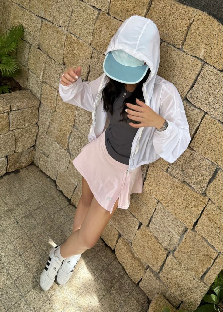 Chân váy SPLIT MINI SKIRT Iace Pink