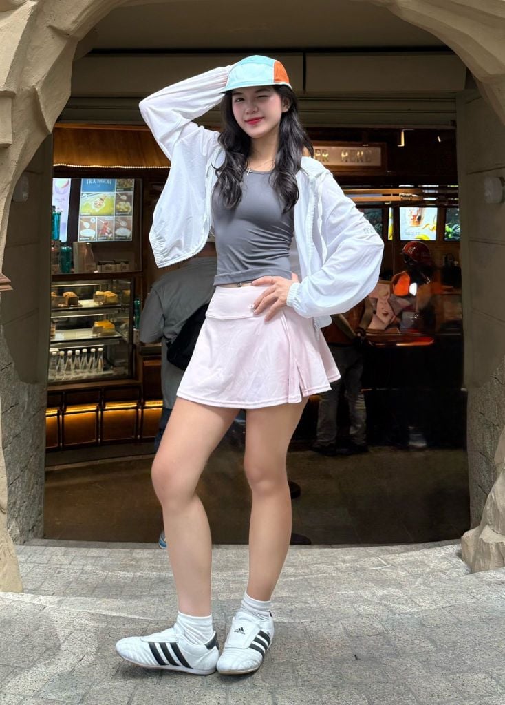 Chân váy SPLIT MINI SKIRT Iace Pink