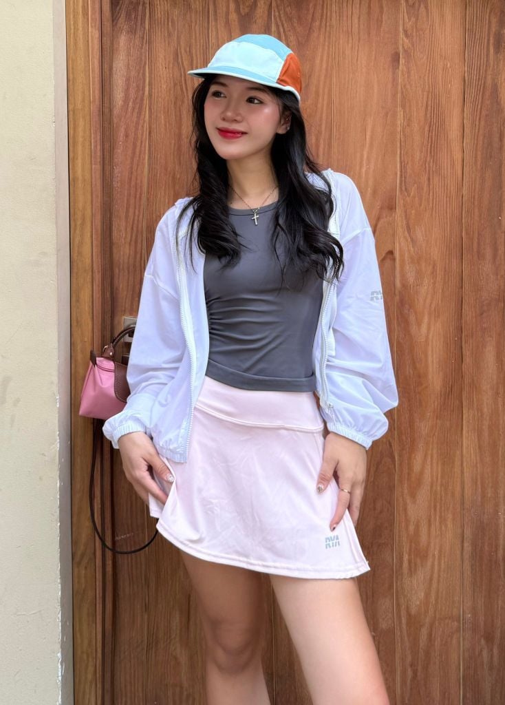 Chân váy SPLIT MINI SKIRT Iace Pink
