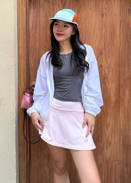  Chân váy SPLIT MINI SKIRT Iace Pink 