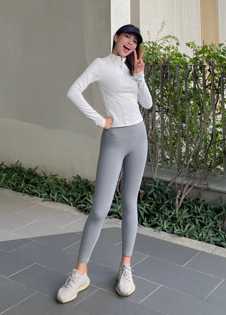 Áo tay dài ZIPPER LONGSLEEVES White