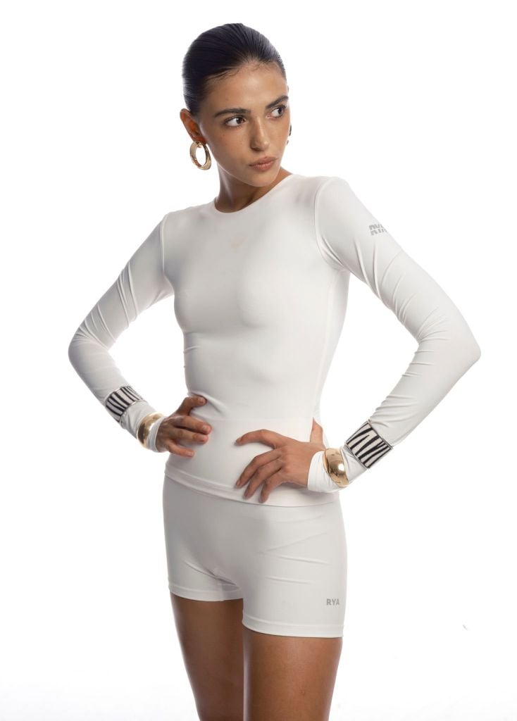 Quần SHORT BIKER Creamy White