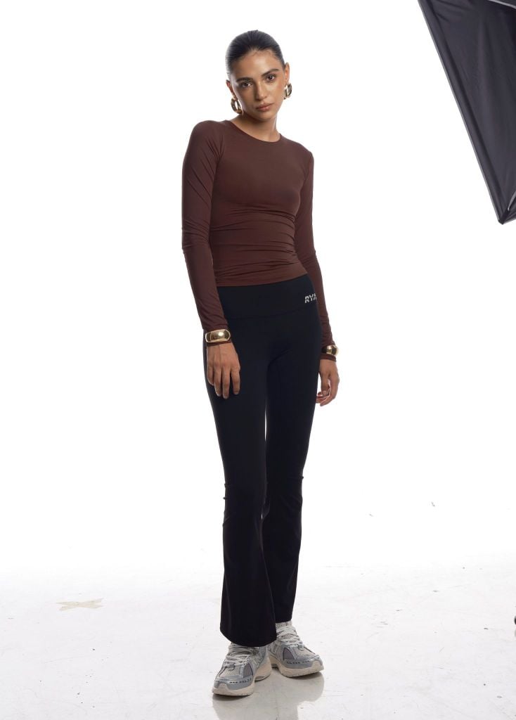 Quần FRESH FLARED LEGGING Black