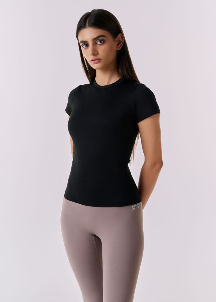 Áo tay ngắn EASY SHORTSLEEVEES TOP Black
