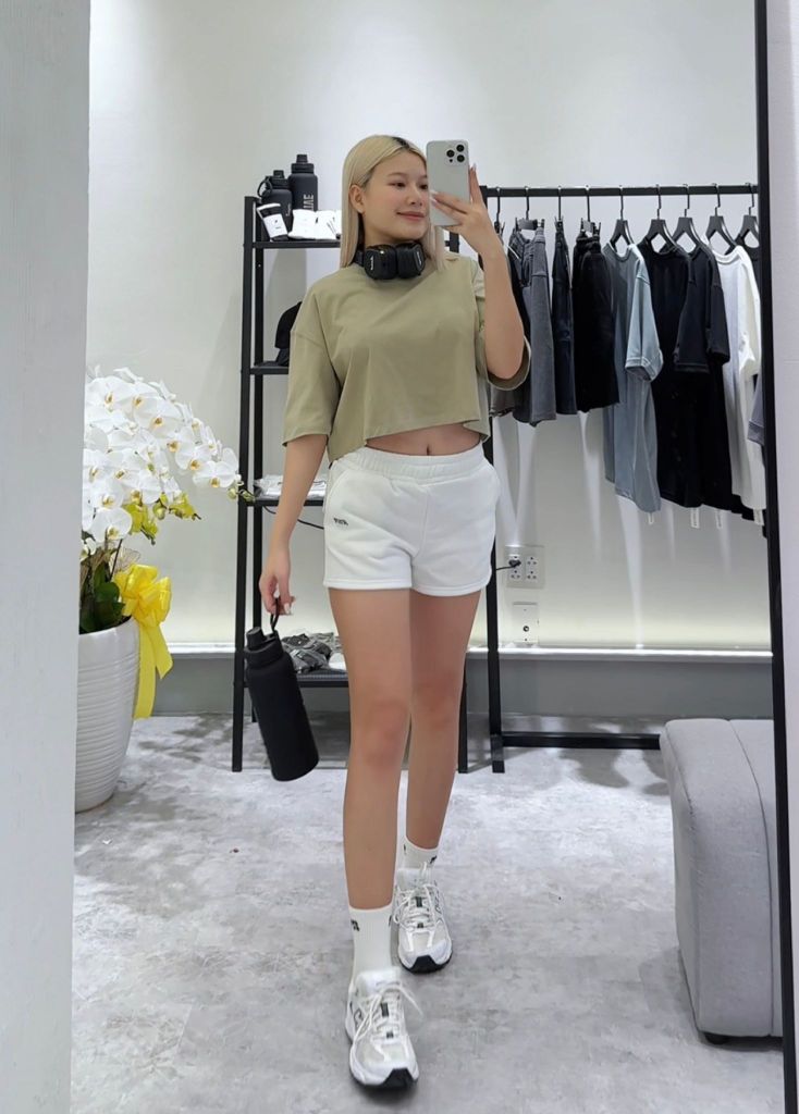 Áo thun DAILY CROPTOP Natural Stone